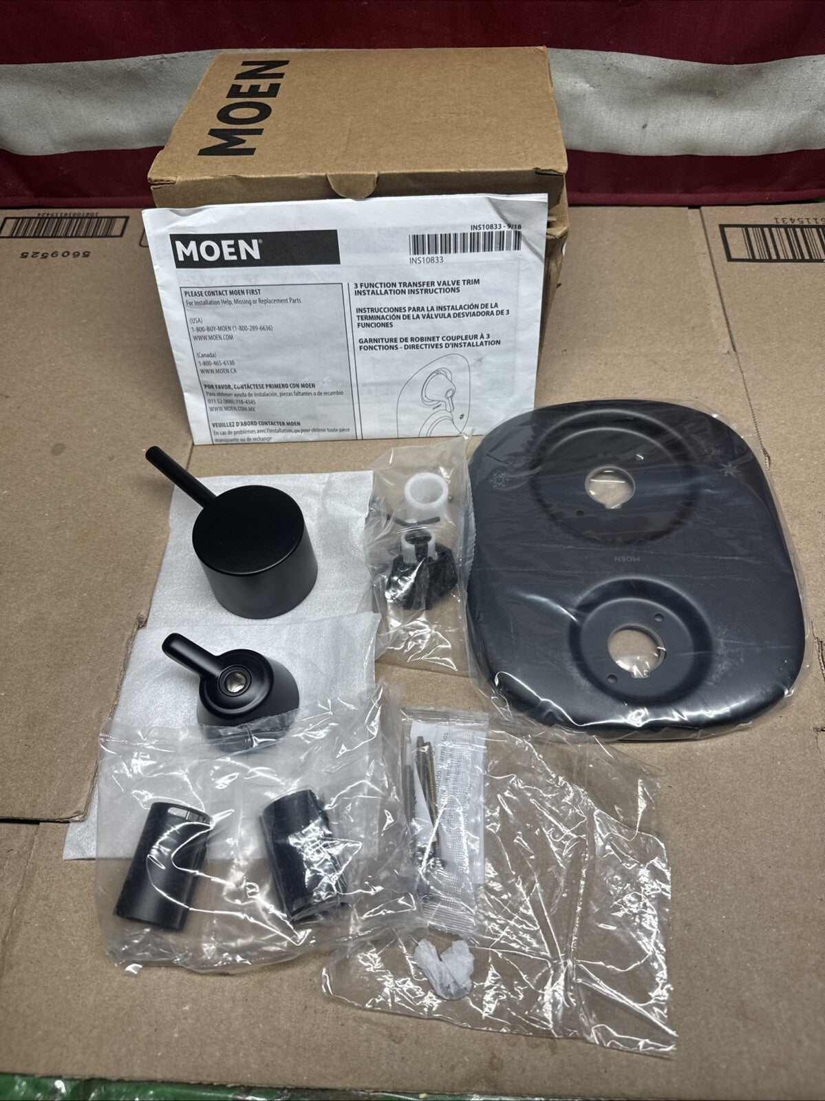 Moen T3290BL Align 3 Function Pressure Balanced Valve Trim Only - Black