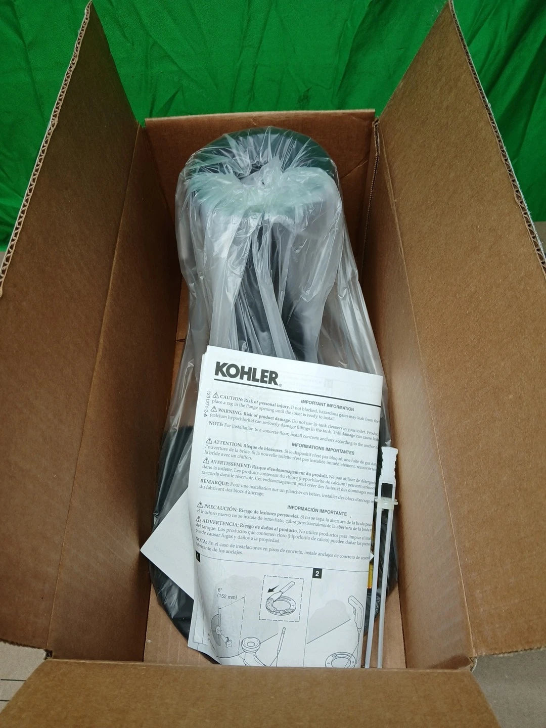 KOHLER 14 in. Rough-In Full Skirt Trap and Attachment System K-5381-NA
