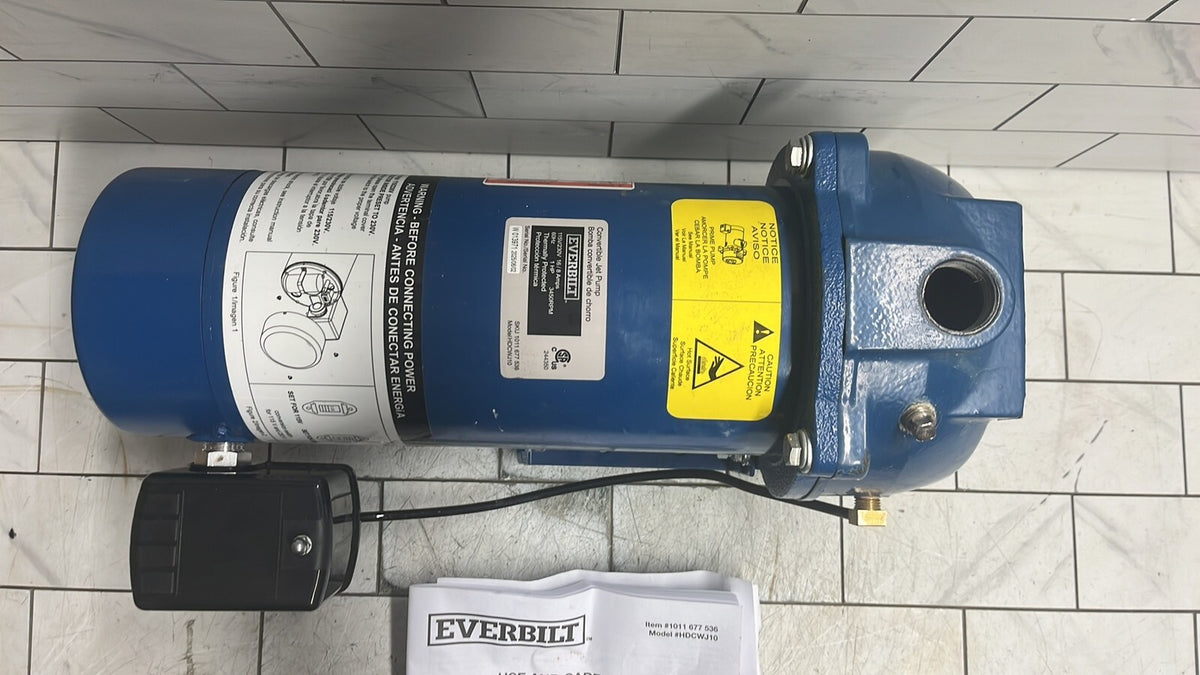 Everbilt HDCWJ10, 1 HP Professional Convertible Jet Pump PARTS ONLY