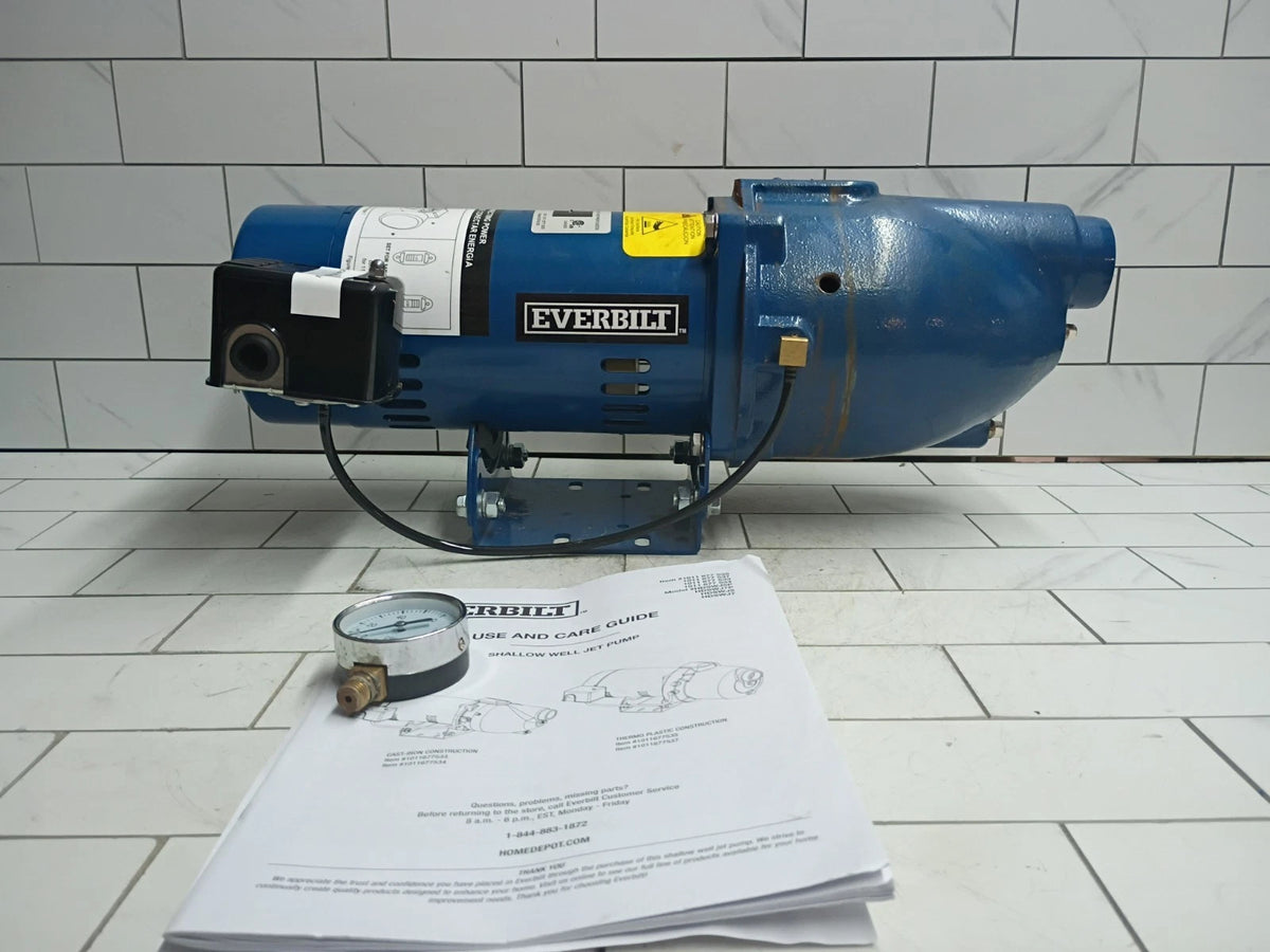 Everbilt HDSWJ5 Shallow Well Jet Pump Cast Iron 1/2HP - FOR PARTS