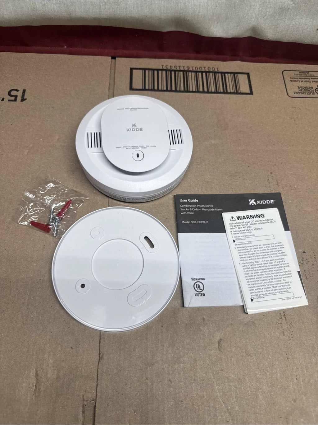 Kidde Smoke & Carbon Monoxide Voice Alarm Self Testing 900-CUDR-V Open Box