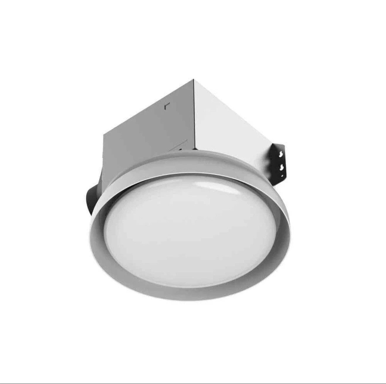 80/110 CFM Ceiling Mount Room Side Installation Round Bathroom Exhaust Fan w/LED