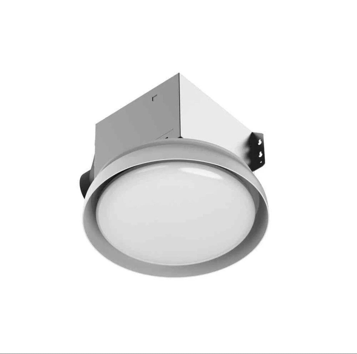 80/110 CFM Ceiling Mount Room Side Installation Round Bathroom Exhaust Fan w/LED