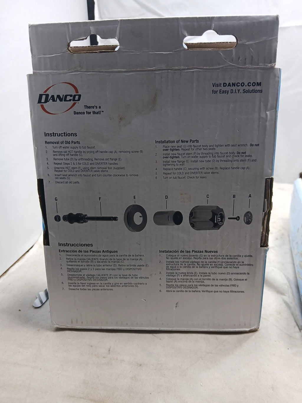 (1) PK Danco 39619Tub/Shower Remodeling Kit for Pfister - CHROME NEW Open Box