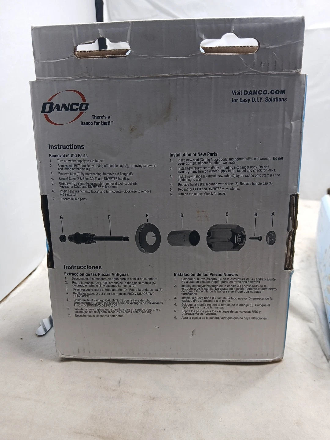 (1) PK Danco 39619Tub/Shower Remodeling Kit for Pfister - CHROME NEW Open Box