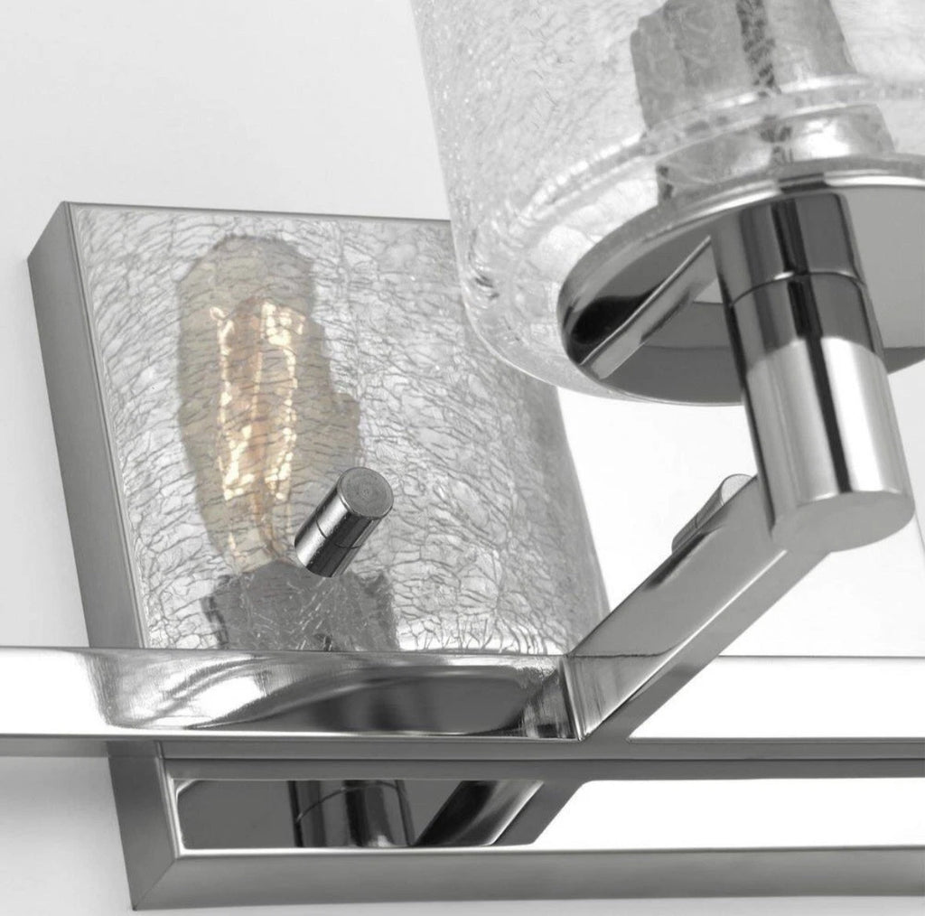 Generation Lightning Parker 24.625 in. W 3-Light Chrome Bathroom Vanity Light