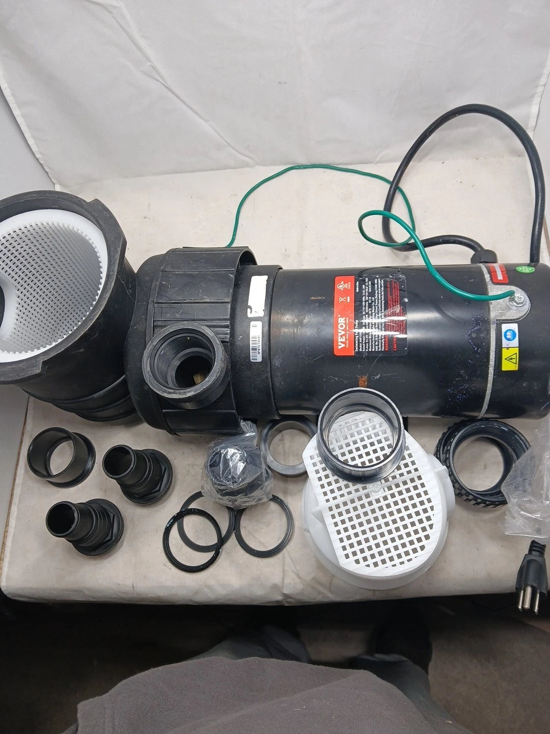 Vevor Above Ground Pool Pump. 2 Hp 110v. HAP1500 *FOR PARTS*
