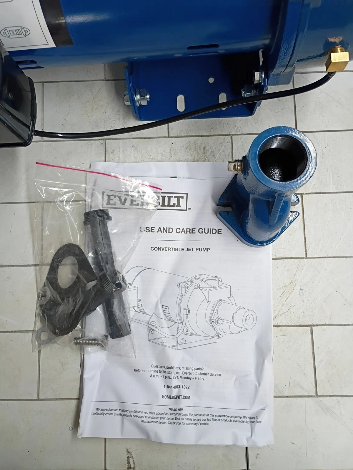 Everbilt HDCWJ10 1 HP Professional Convertible Jet Pump. Open Box