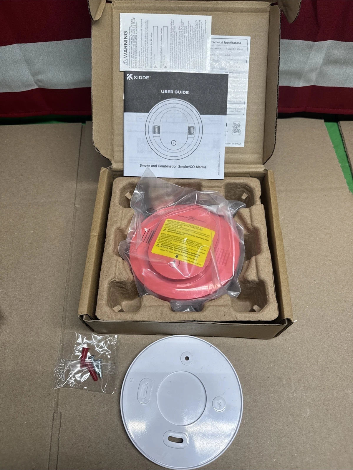 Kidde Smoke & CO Detector. 10-Year Battery, LED Warning Indicators 30CUD10)