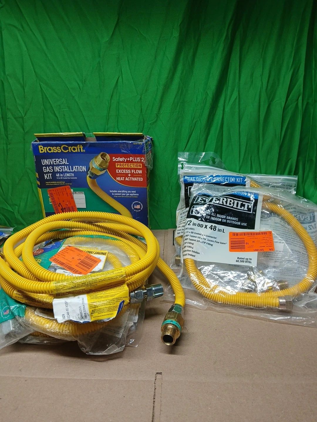 8pck Assortment Of 1/2" Hoses, 48" Long