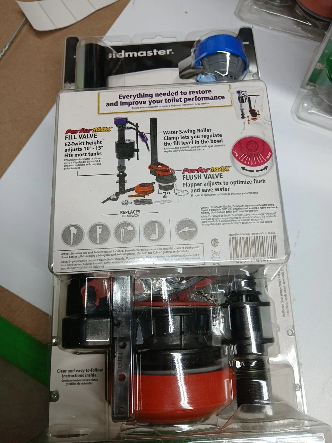 LOT OF 9 Fluidmaster Universal Complete Toilet Rebuild Repair Kit 10" H 400ARHRK