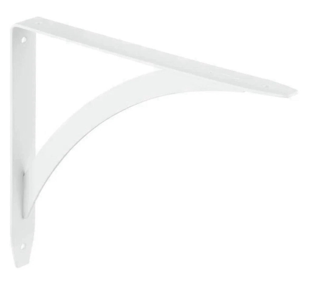 Lot Of 12 Everbilt 10" White Cove Arch Decorative Shelf Brackets
