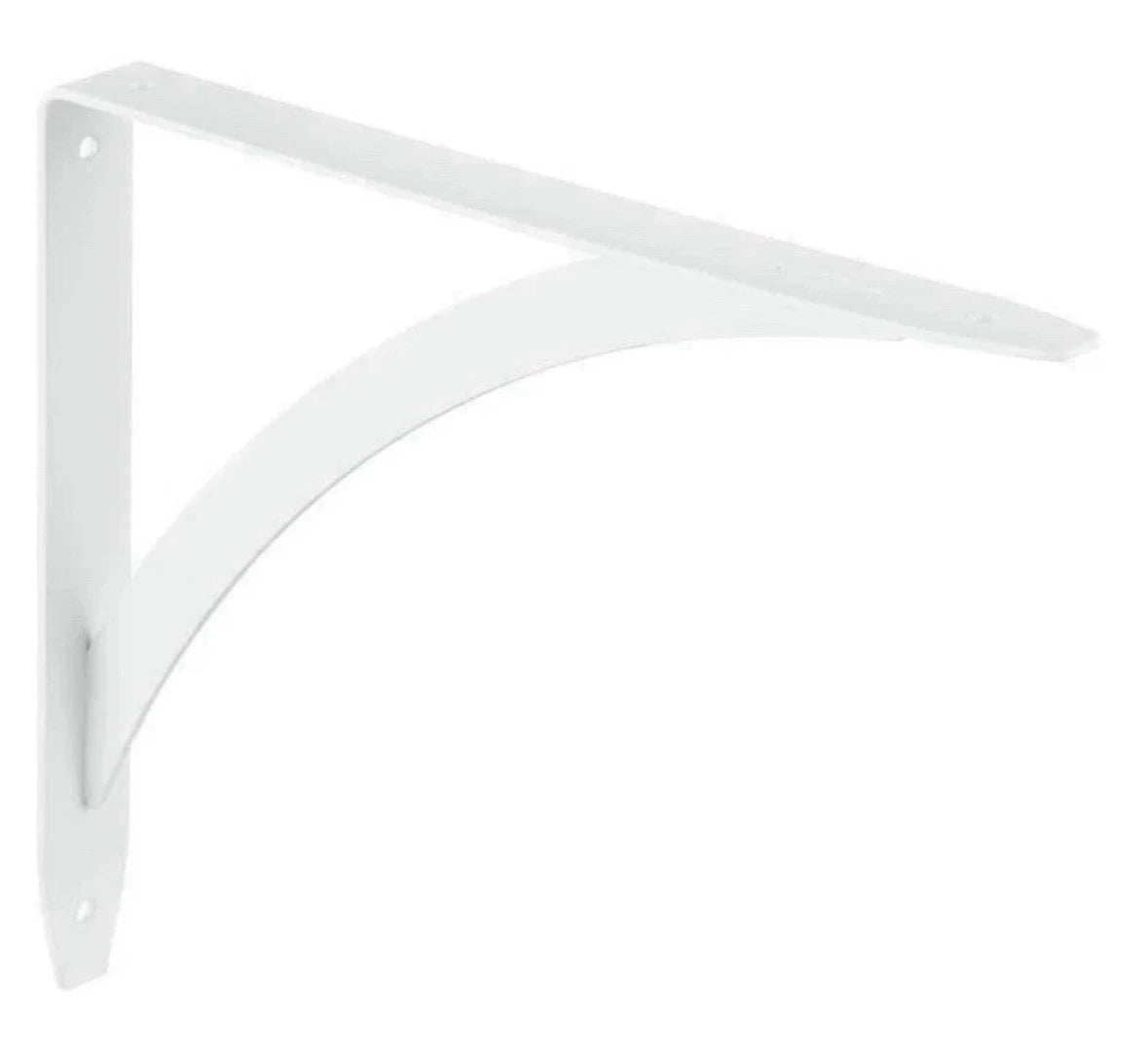 Lot Of 12 Everbilt 10" White Cove Arch Decorative Shelf Brackets