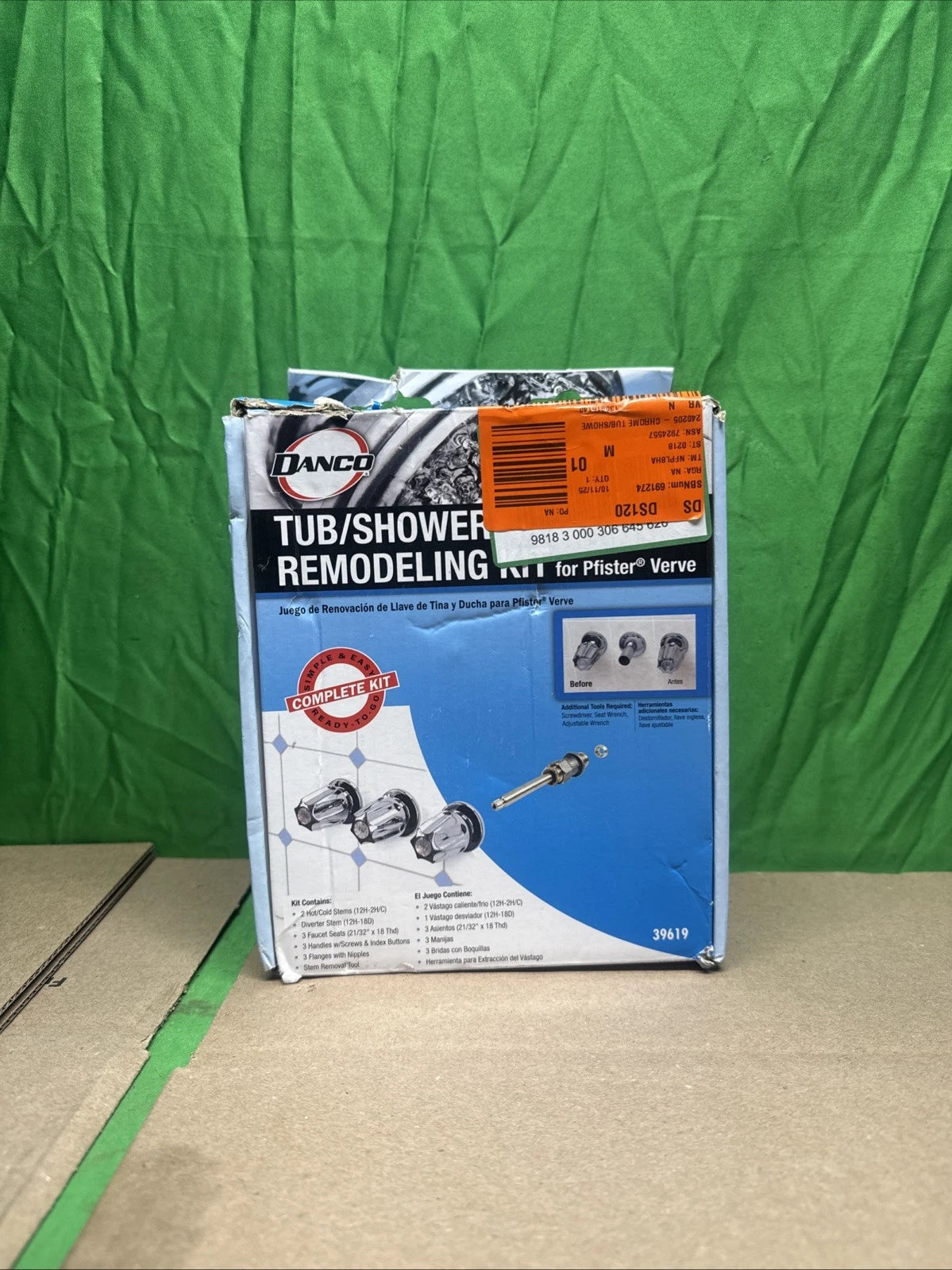 NEW OB Tub/Shower Remodeling Kit for Pfister Verve - CHROME - 39619 (ob)