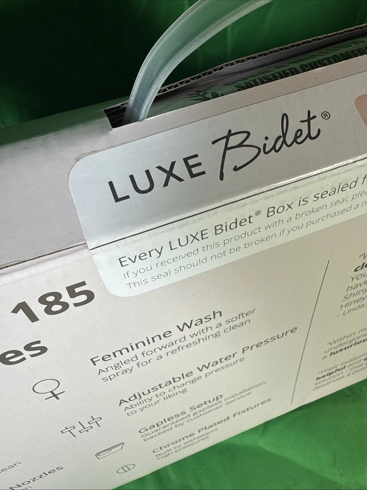 LUXE Bidet NEO 185 Rose Gold - Self-Cleaning, Dual Nozzle, Non-Electric Bidet