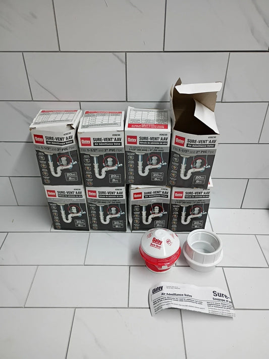 8pk Oatey 39230 Sure-Vent Air Admittance Valve PVC 1-1/2 39230 New Open Box..