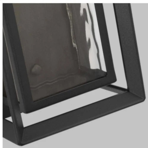 Studio Urbandale Small 1-light Textured Black Outdoor Integrated LED Wall OB