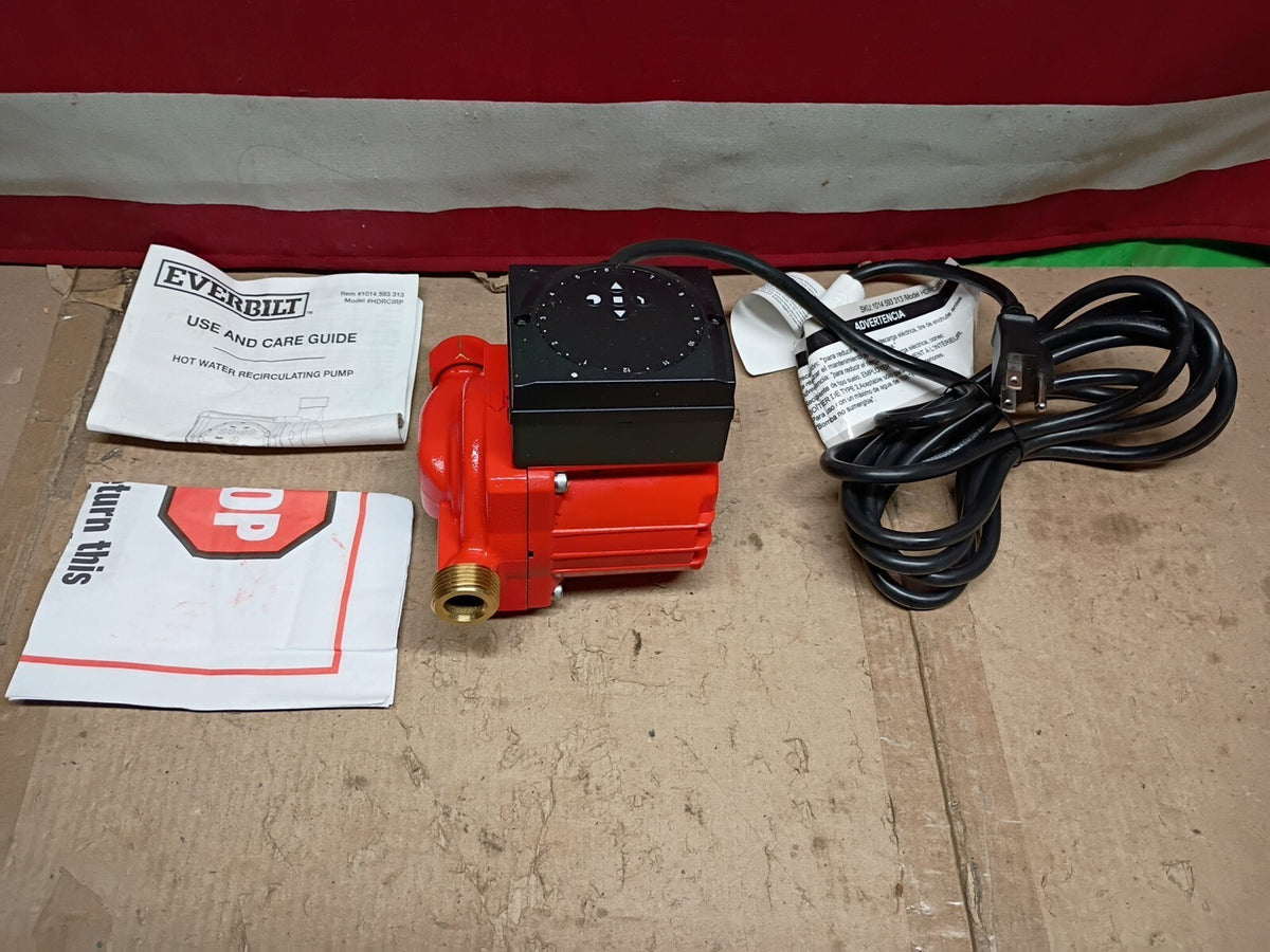 Everbilt (HDRCIRP) Hot Water Fully Programmable Recirculation Pump, used