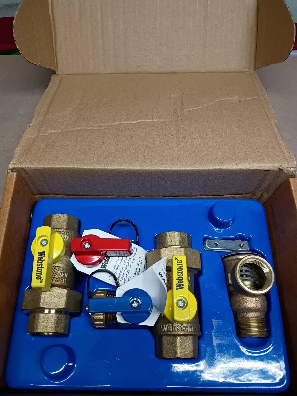 Webstone 3/4" EXP Ultra-Compact Tankless Water Heater Service Valve 42443 OB