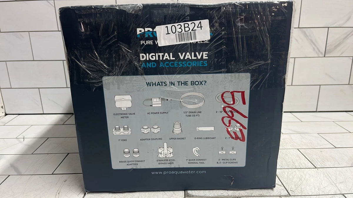 PRO+AQUA PRO-WELL-KIT Whole House Well Water Filtration DIGITAL VALVE New OB