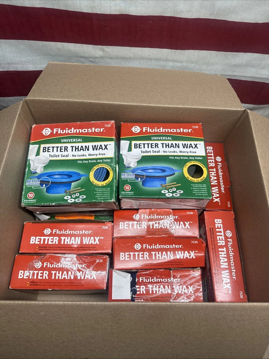 15pk Fluidmaster, Universal Better Than Wax Toilet Seal Missing Bolts 7530