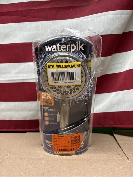 Waterpik PowerPulse Massage Hand Held Shower Head Brushed Nickel 7 Settings