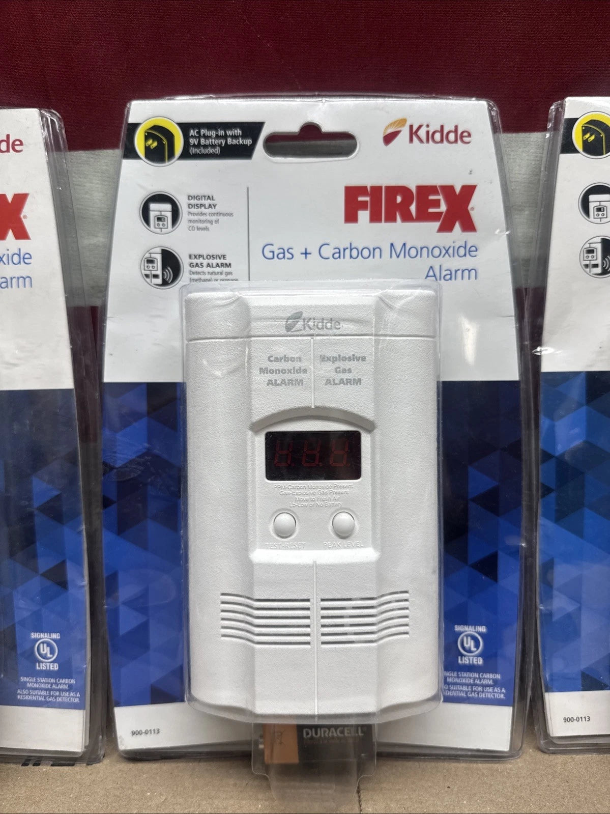 New 4 PACK Kidde KN-COEG-3 Explosive Gas Alarm Carbon Monoxide Alarm Detector