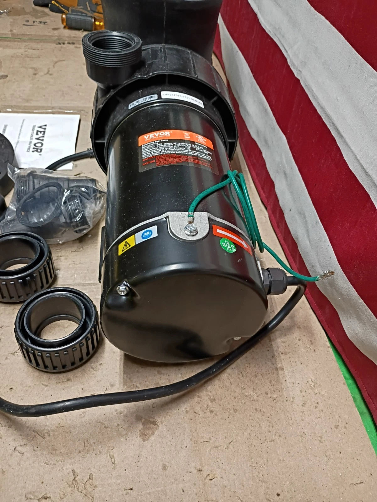 Vevor HAP1500 Above Ground Pool Pump. 2 Hp 110-120v Open Box,