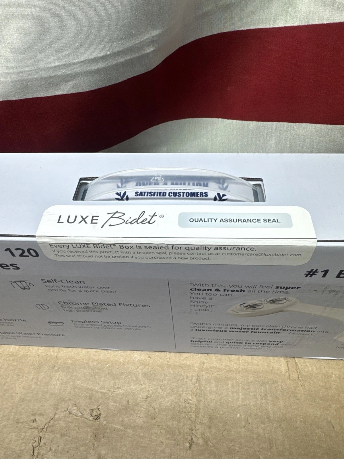 LUXE Bidet NEO 120 - Self-Cleaning Nozzle, Fresh Water Non-Electric Bidet