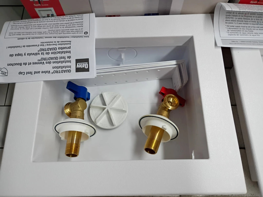 (2 Pack) Oatey 38529 Washing Machine Center Drain Outlet Box With Swt Valves OB