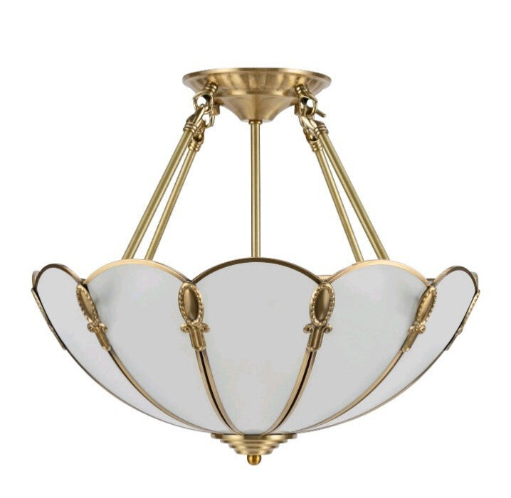 Gold Vintage Ceiling Light, 100-240v Glass Ceiling 4-light Pendant Lighting OB