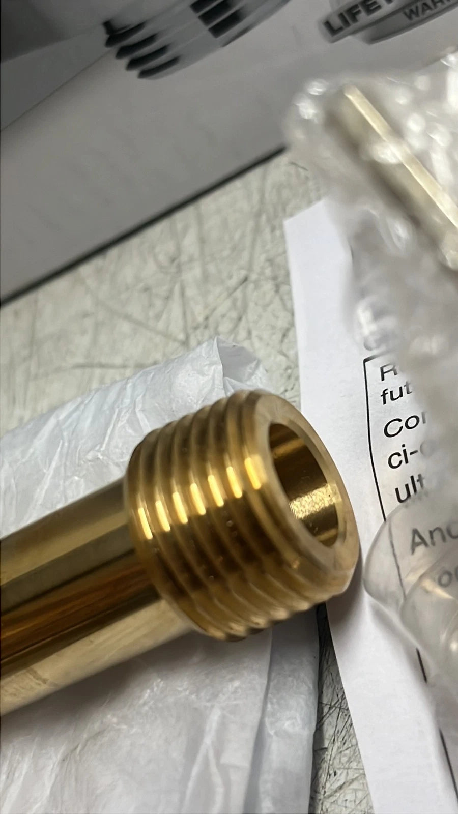 Kohler 98351-2MB Supply Elbow 1/2" Brass Check Valve-modern Brass open box