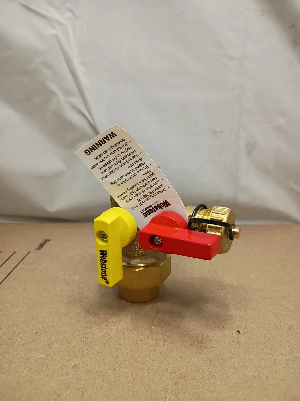 Webstone 42443 3/4 in. EXP Ultra-Compact Tankless Water Heater Service Valve OB