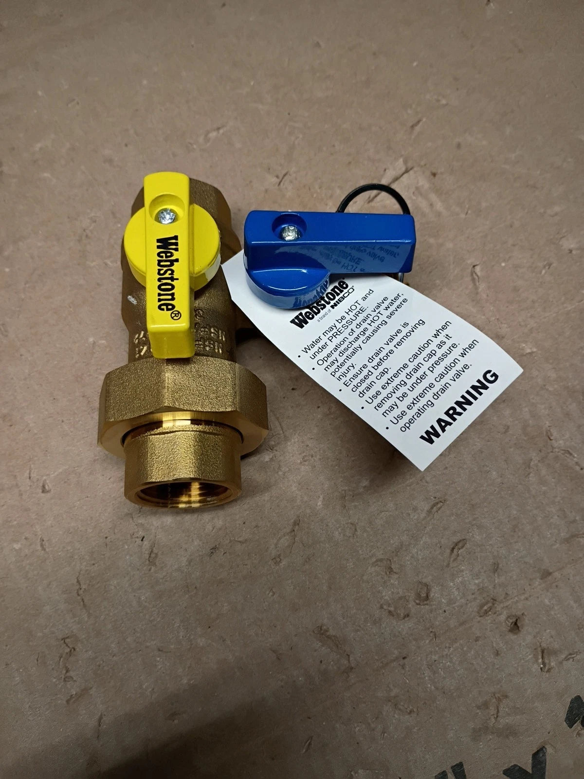 Webstone 3/4 in EXP Ultra-Compact. Tankless Water Heater Service Valve 42443WPRR