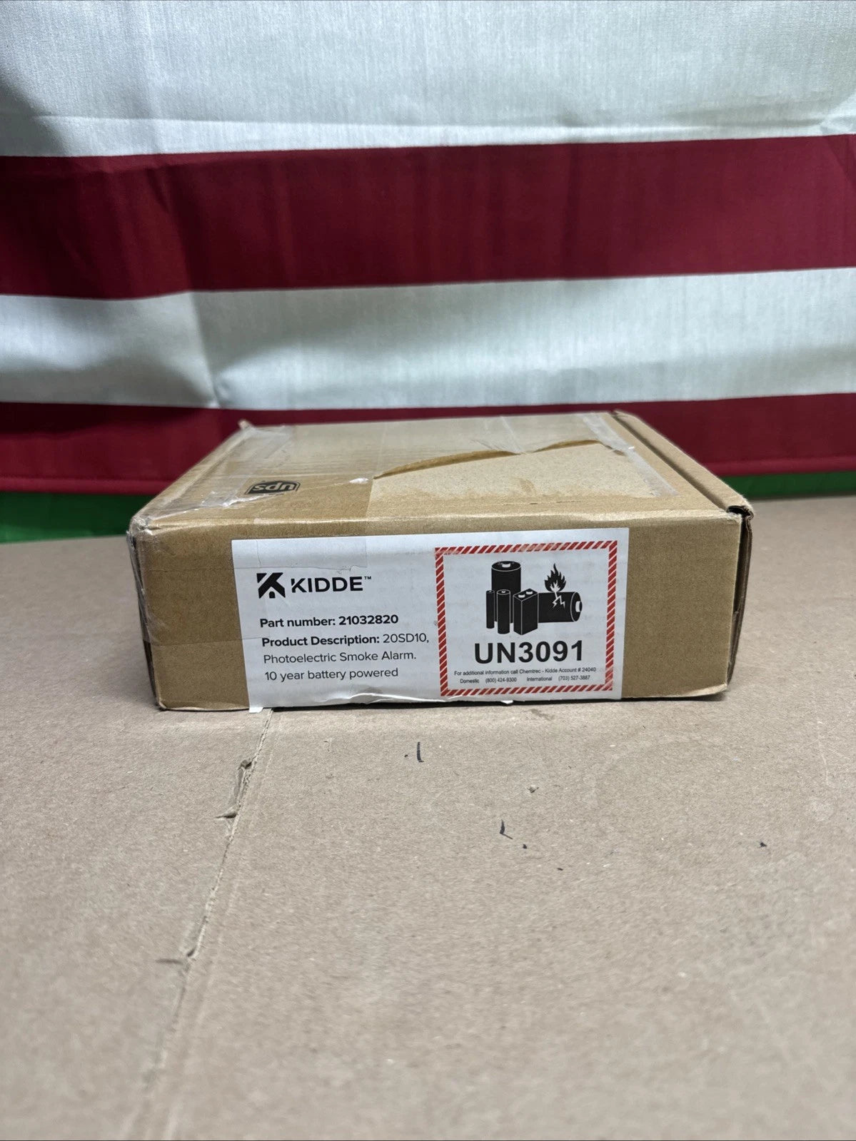 Kidde Smoke Detector 10 Year Battery Powered LED Warning Light Indicators 20SD10