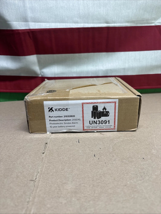 Kidde Smoke Detector 10 Year Battery Powered LED Warning Light Indicators 20SD10