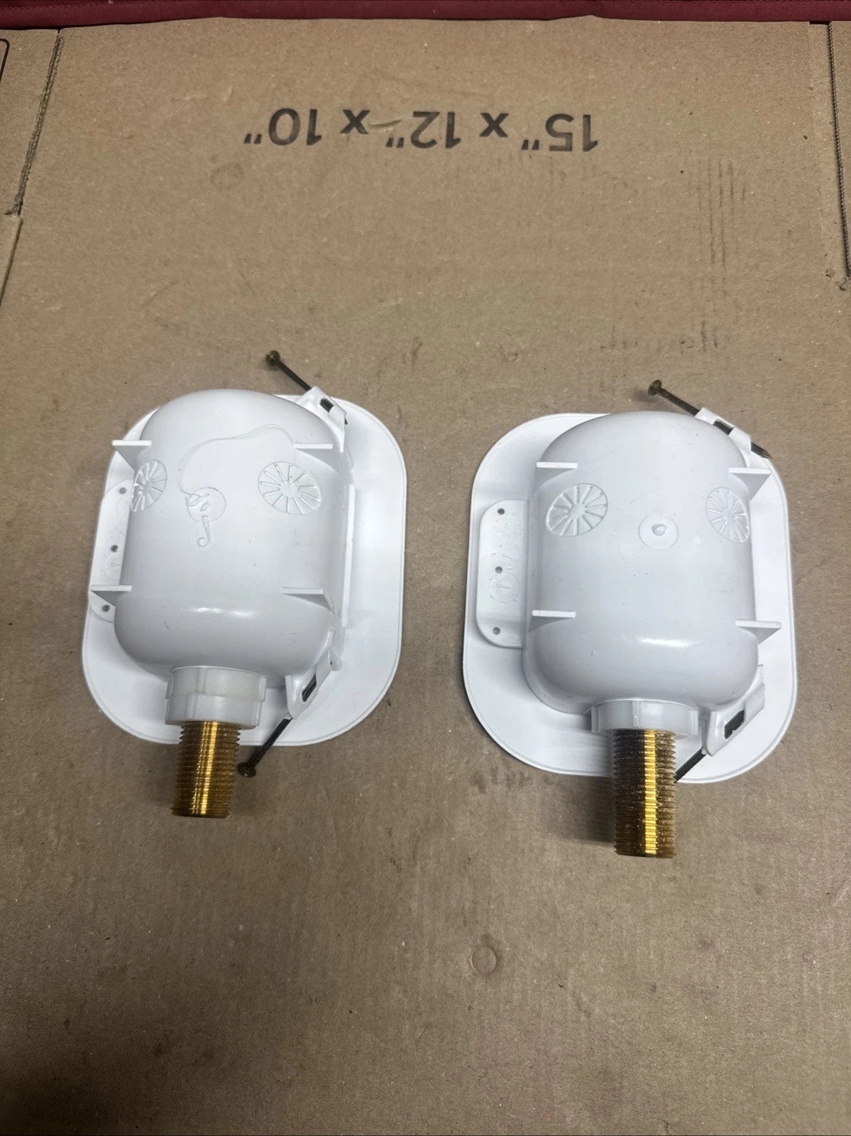 Lot Of 2 Oatey Commercial Ice Maker Box Brass White 1/2" FIP 39130