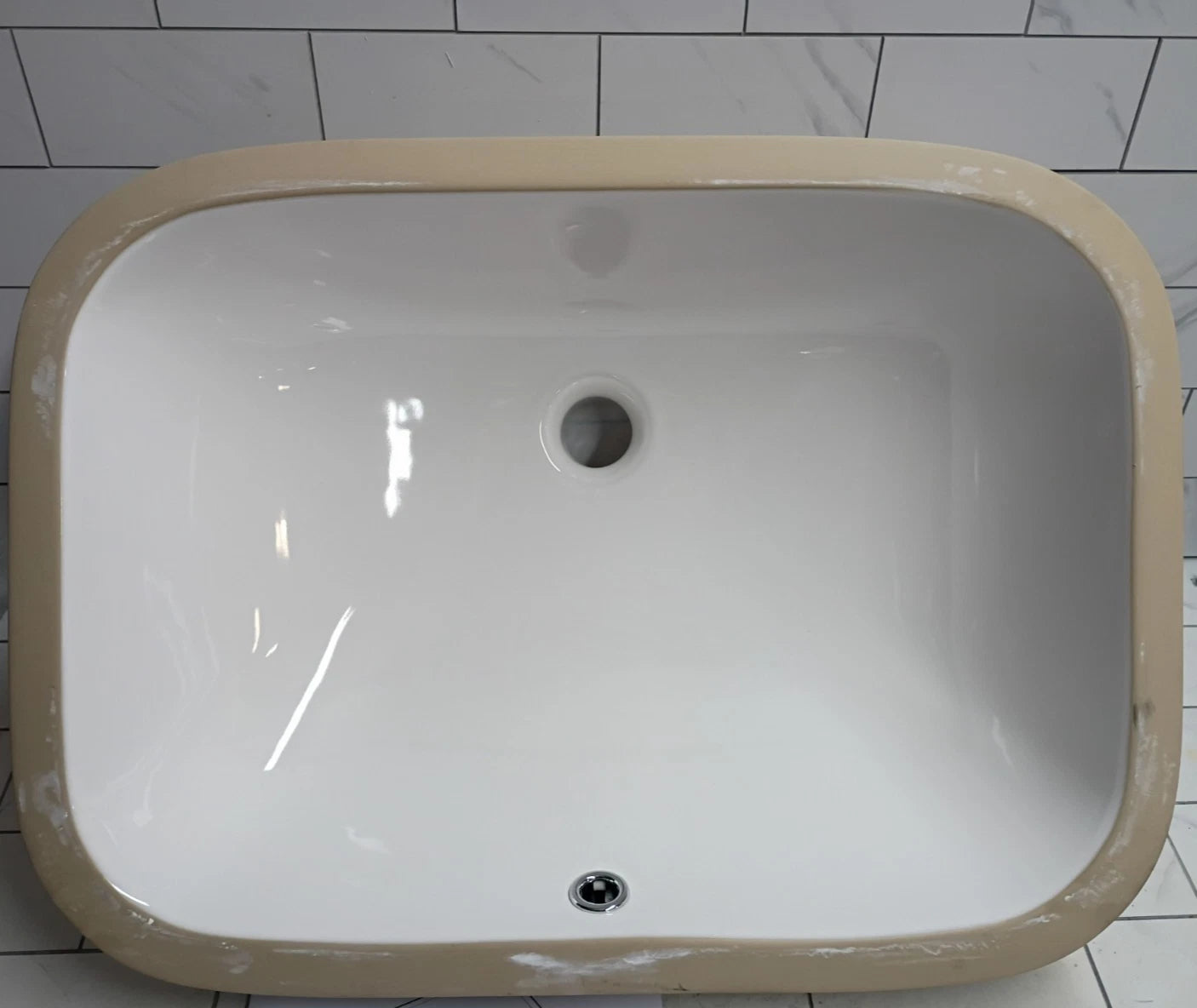 Glacier Bay Undermount Sink LVB1037 Rectangular Basin Open Box