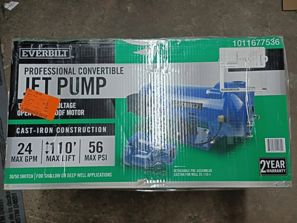 Everbilt HDCWJ10, 1 HP Professional Convertible Jet Pump PARTS ONLY