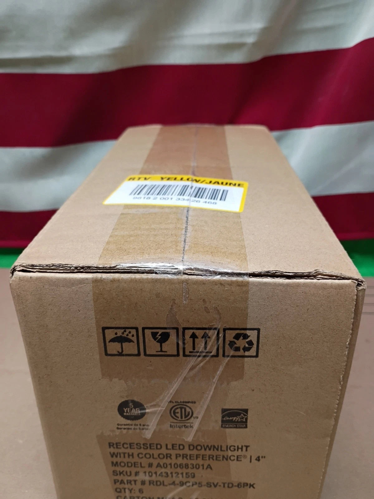 6 Pack ProGrade Series 4 in. Integrated LED Recessed Retrofit Light, New