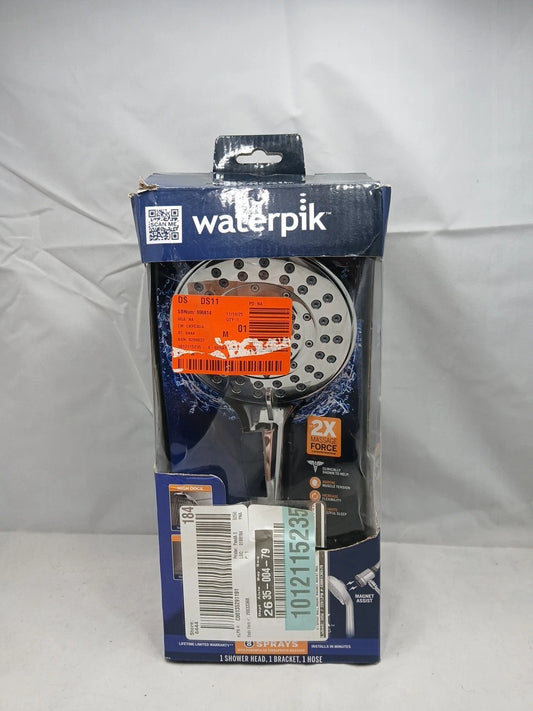 Waterpik 8-Spray Wall Mount Magnet Multi Height Handheld Shower Head 1.8 GPM