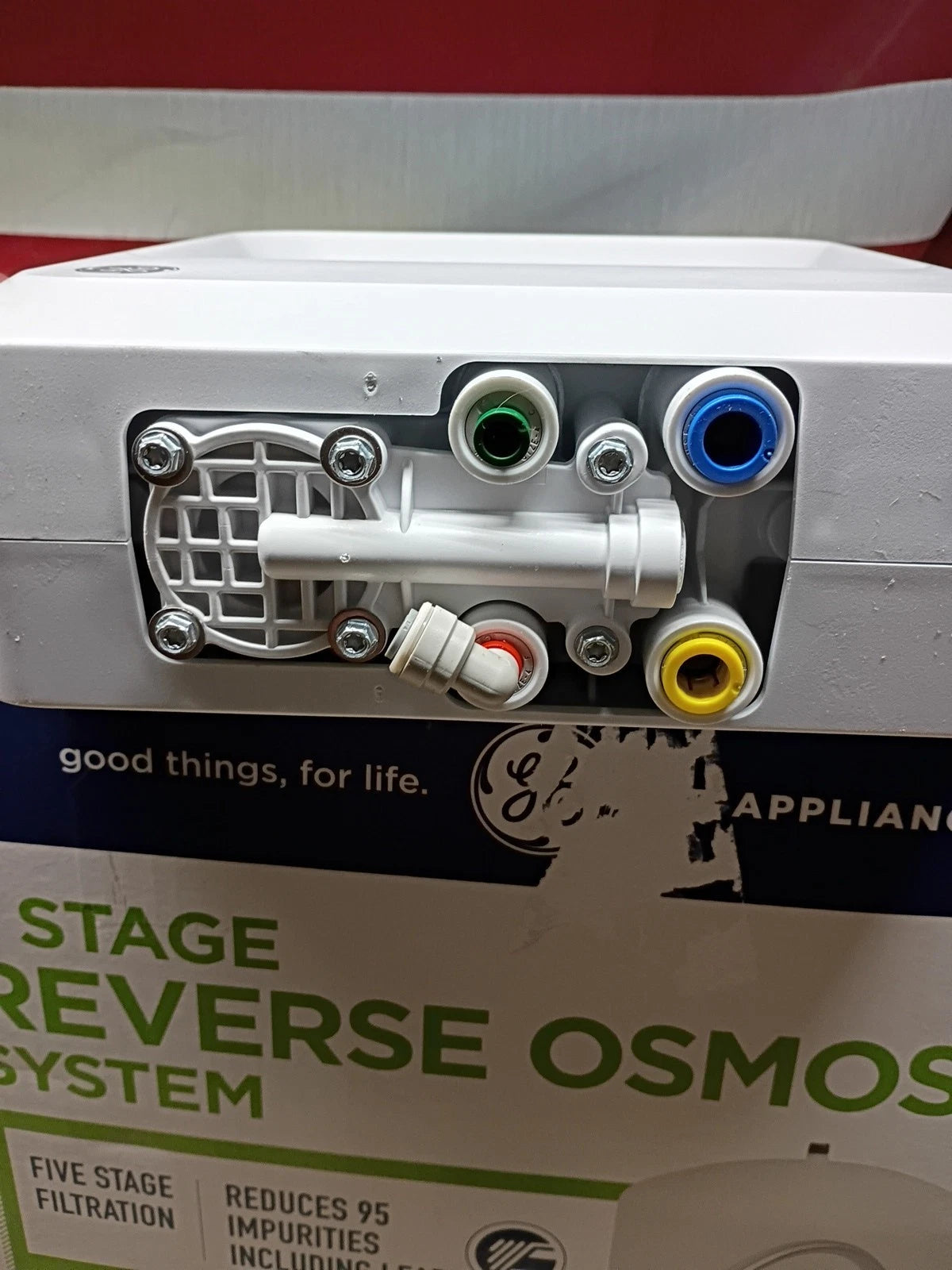 GE GXRV40TBN Under Sink 5-Stage Reverse Osmosis Water Filtration System, Openbox