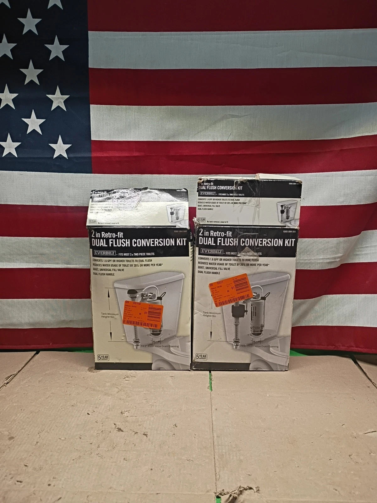 Lot Of 2 | 2 in. Dual Flush Toilet Conversion Kit