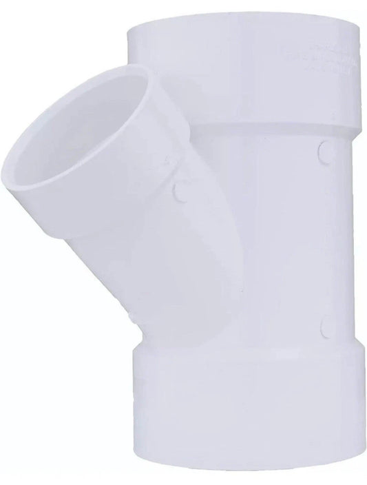 Charlotte Pipe 6” x 6” x 4” PVC DWV WYE Reducing