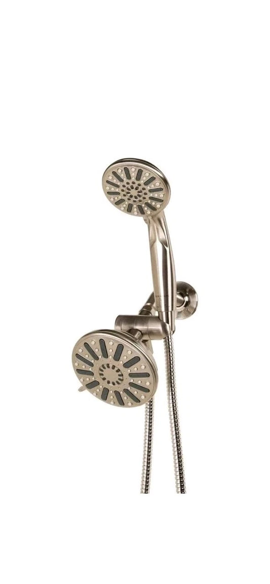 Glacier Bay 6-Spray Hand Shower and Showerhead Combo Kit in Brushed Nickel