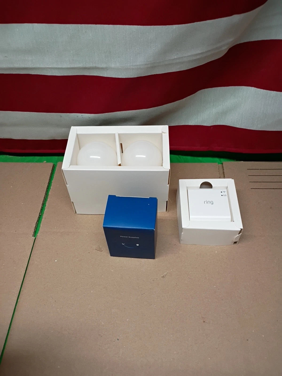 2pck Ring Smart LED Light Bulb Starter Kit With Bridge A19 60W Equivalent