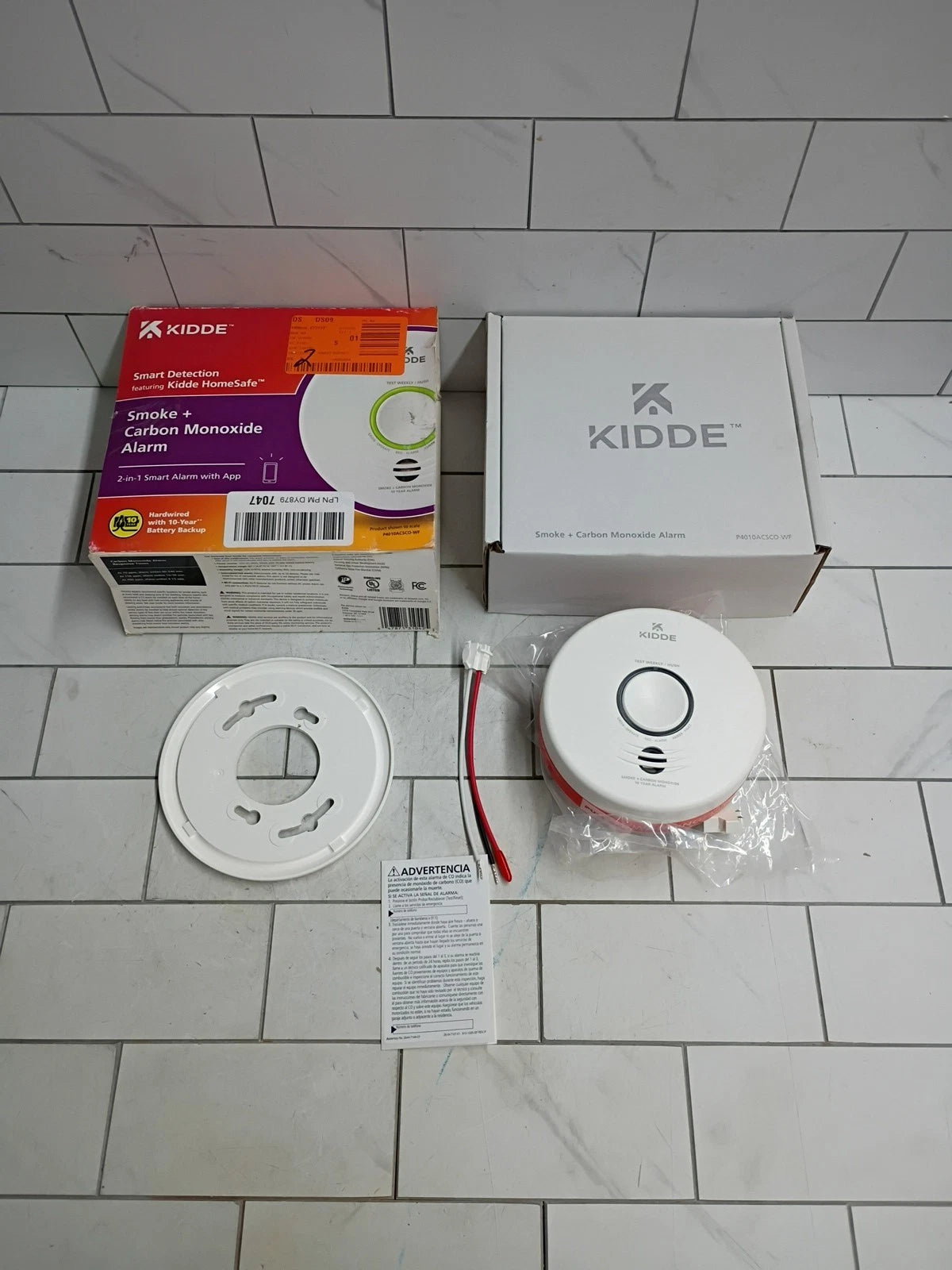 Kidde P4010ACSCO-WF Smoke + Carbon Monoxide Smart Alarm Open Box