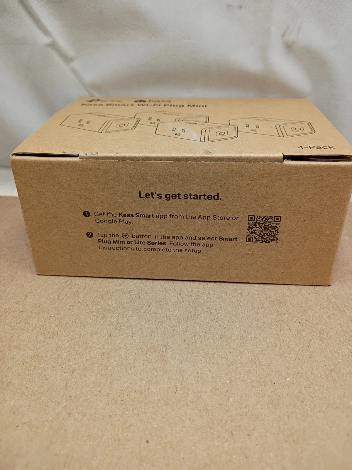 Kasa Smart HS103P4 Wi-Fi Plug Outlet On It Off With The App Open Box