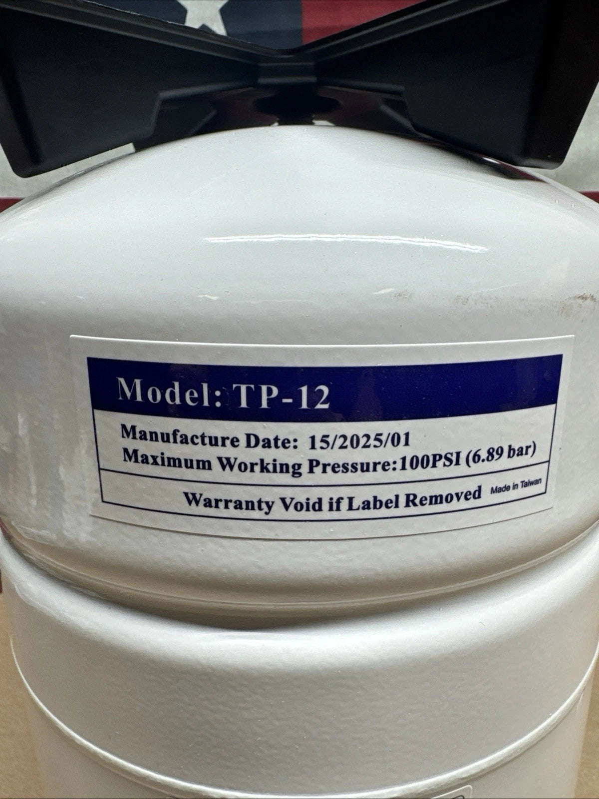 NOB Reverse Osmosis Water Storage Tank TP-12 1/4" NPT Connection 7205326 ,
