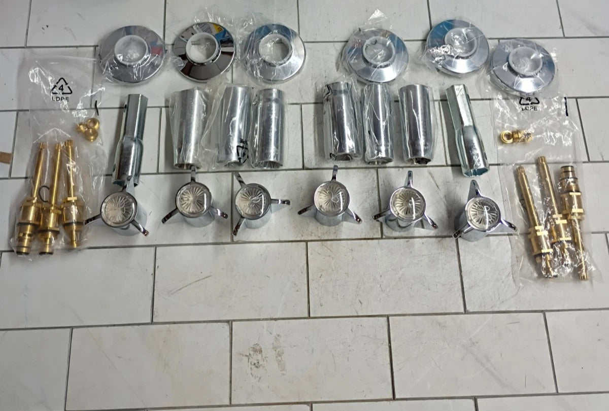 2pk Danco 39620 Tub & Shower Trim Kit Sayco Faucets 3-Handle Chrome Open Box